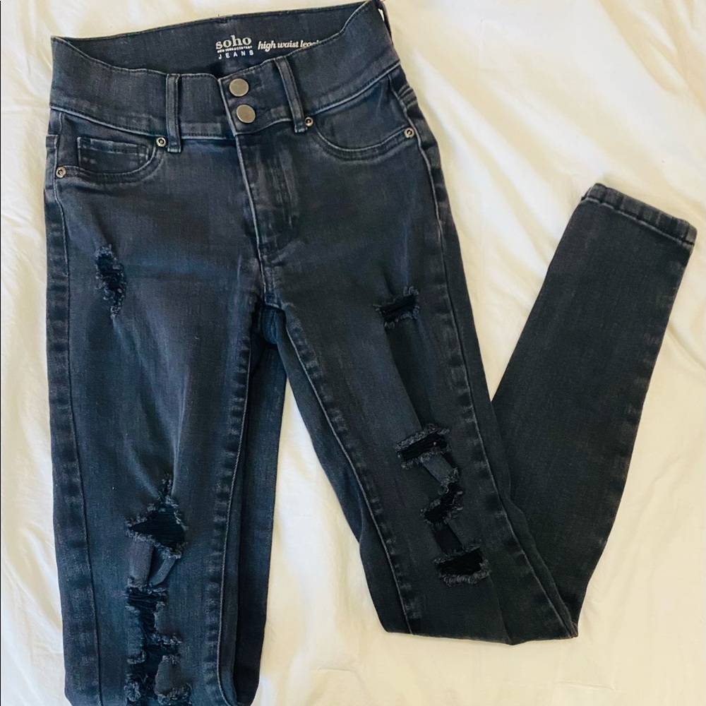 SOHO New York and company black high waisted skinny jeans/leggings size 0